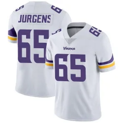 Men's Michael Jurgens Minnesota Vikings No.65 Limited Vapor Untouchable Jersey - White