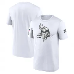 Men's Minnesota Vikings No. Legend 2024 Salute To Service Performance T-Shirt - White
