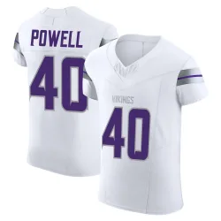 Men's Mishael Powell Minnesota Vikings No.40 Elite Alternate Vapor F.U.S.E. Jersey - White