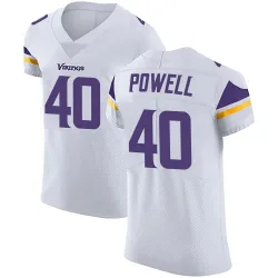 Men's Mishael Powell Minnesota Vikings No.40 Elite Vapor Untouchable Jersey - White