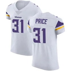 Men's Myles Price Minnesota Vikings No.31 Elite Vapor Untouchable Jersey - White