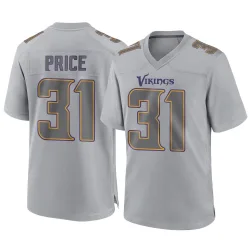 Men's Myles Price Minnesota Vikings No.31 Game Atmosphere Fashion Jersey - Gray