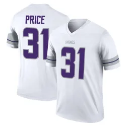 Men's Myles Price Minnesota Vikings No.31 Legend Alternate Jersey - White