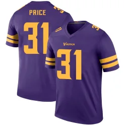 Men's Myles Price Minnesota Vikings No.31 Legend Color Rush Jersey - Purple