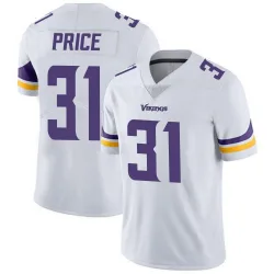 Men's Myles Price Minnesota Vikings No.31 Limited Vapor Untouchable Jersey - White