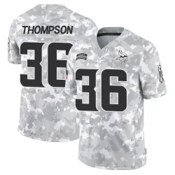Men's NaJee Thompson Minnesota Vikings No.36 Limited 2024 Salute to Service Jersey - Arctic Camo
