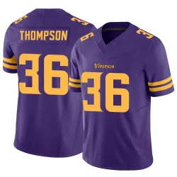 Men's NaJee Thompson Minnesota Vikings No.36 Limited Alternate Vapor F.U.S.E. Jersey - Purple