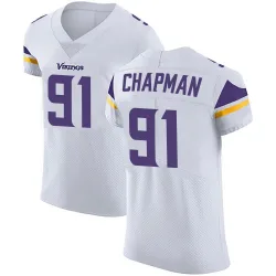 Men's Oscar Chapman Minnesota Vikings No.91 Elite Vapor Untouchable Jersey - White