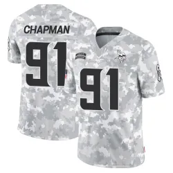 Men's Oscar Chapman Minnesota Vikings No.91 Limited 2024 Salute to Service Jersey - Arctic Camo