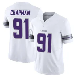 Men's Oscar Chapman Minnesota Vikings No.91 Limited Alternate Vapor F.U.S.E. Jersey - White