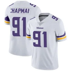 Men's Oscar Chapman Minnesota Vikings No.91 Limited Vapor Untouchable Jersey - White