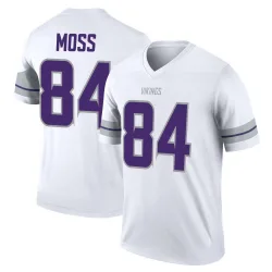 Men's Randy Moss Minnesota Vikings No.84 Legend Alternate Jersey - White