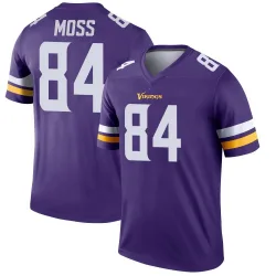 Men's Randy Moss Minnesota Vikings No.84 Legend Jersey - Purple