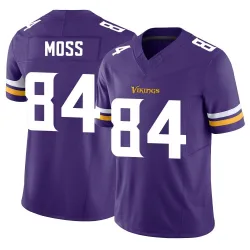 Men's Randy Moss Minnesota Vikings No.84 Limited Vapor F.U.S.E. Jersey - Purple