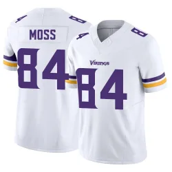Men's Randy Moss Minnesota Vikings No.84 Limited Vapor F.U.S.E. Jersey - White