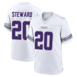 Men's Reddy Steward Minnesota Vikings No.20 Game Alternate Jersey - White