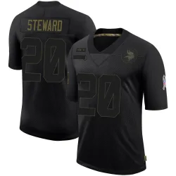 Men's Reddy Steward Minnesota Vikings No.20 Limited 2020 Salute To Service Jersey - Black