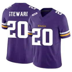 Men's Reddy Steward Minnesota Vikings No.20 Limited Vapor F.U.S.E. Jersey - Purple