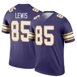 Men's Robert Lewis Minnesota Vikings No.85 Legend Classic Jersey - Purple
