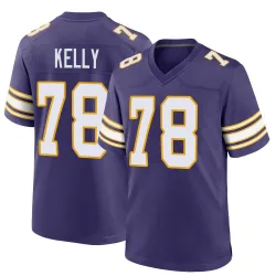 Men's Ryan Kelly Minnesota Vikings No.78 Game Classic Jersey - Purple