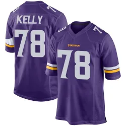 Men's Ryan Kelly Minnesota Vikings No.78 Game Team Color Jersey - Purple