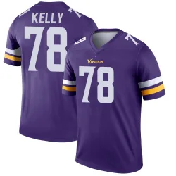 Men's Ryan Kelly Minnesota Vikings No.78 Legend Jersey - Purple