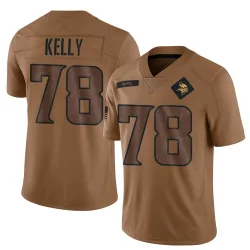Men's Ryan Kelly Minnesota Vikings No.78 Limited 2023 Salute To Service Jersey - Brown