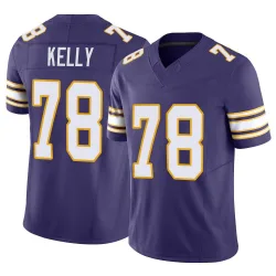 Men's Ryan Kelly Minnesota Vikings No.78 Limited Classic Vapor F.U.S.E. Jersey - Purple