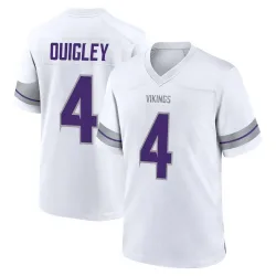 Men's Ryan Quigley Minnesota Vikings No.4 Game Alternate Jersey - White
