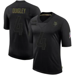 Men's Ryan Quigley Minnesota Vikings No.4 Limited 2020 Salute To Service Jersey - Black
