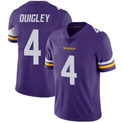 Men's Ryan Quigley Minnesota Vikings No.4 Limited Team Color Vapor Untouchable Jersey - Purple