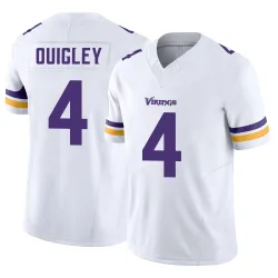 Men's Ryan Quigley Minnesota Vikings No.4 Limited Vapor F.U.S.E. Jersey - White