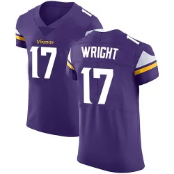 Men's Ryan Wright Minnesota Vikings No.17 Elite Team Color Vapor Untouchable Jersey - Purple