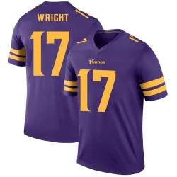 Men's Ryan Wright Minnesota Vikings No.17 Legend Color Rush Jersey - Purple
