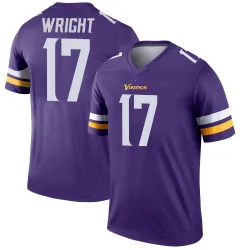 Men's Ryan Wright Minnesota Vikings No.17 Legend Jersey - Purple