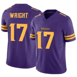 Men's Ryan Wright Minnesota Vikings No.17 Limited Alternate Vapor F.U.S.E. Jersey - Purple