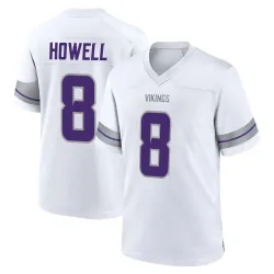 Men's Sam Howell Minnesota Vikings No.8 Game Alternate Jersey - White