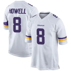 Men's Sam Howell Minnesota Vikings No.8 Game Jersey - White