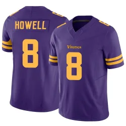 Men's Sam Howell Minnesota Vikings No.8 Limited Alternate Vapor F.U.S.E. Jersey - Purple