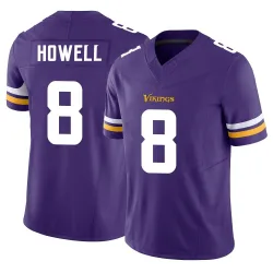 Men's Sam Howell Minnesota Vikings No.8 Limited Vapor F.U.S.E. Jersey - Purple