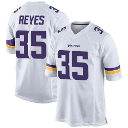 Men's Sammis Reyes Minnesota Vikings No.35 Game Jersey - White