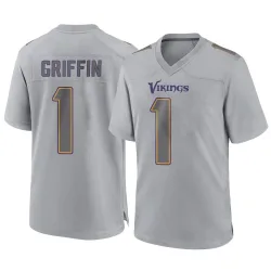 Men's Shaquill Griffin Minnesota Vikings No.1 Game Atmosphere Fashion Jersey - Gray