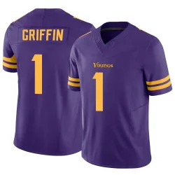 Men's Shaquill Griffin Minnesota Vikings No.1 Limited Alternate Vapor F.U.S.E. Jersey - Purple