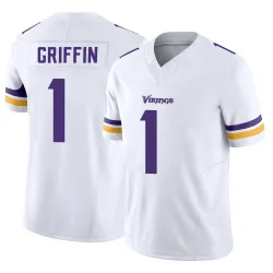 Men's Shaquill Griffin Minnesota Vikings No.1 Limited Vapor F.U.S.E. Jersey - White