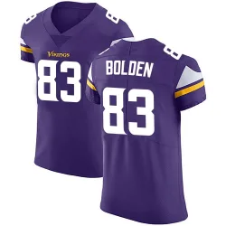 Men's Silas Bolden Minnesota Vikings No.83 Elite Team Color Vapor Untouchable Jersey - Purple