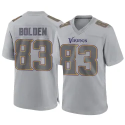 Men's Silas Bolden Minnesota Vikings No.83 Game Atmosphere Fashion Jersey - Gray