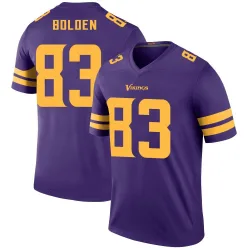 Men's Silas Bolden Minnesota Vikings No.83 Legend Color Rush Jersey - Purple