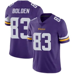 Men's Silas Bolden Minnesota Vikings No.83 Limited Team Color Vapor Untouchable Jersey - Purple