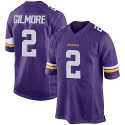 Men's Stephon Gilmore Minnesota Vikings No.2 Game Team Color Jersey - Purple