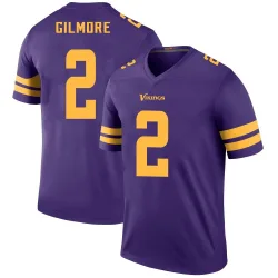 Men's Stephon Gilmore Minnesota Vikings No.2 Legend Color Rush Jersey - Purple
